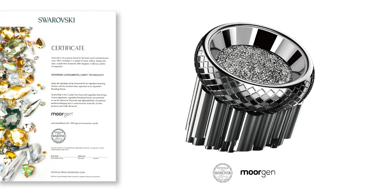 Поворотный пульт Moorgen M78 Swarovski — плавно от 0 до 100%