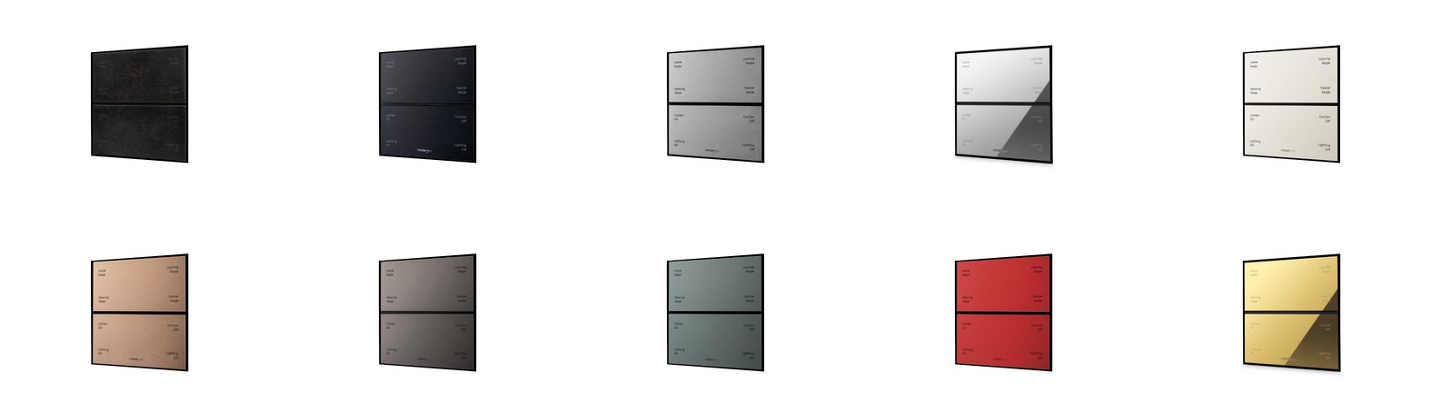 Смарт-панели Moorgen Minimalism — десять цветов и материалов